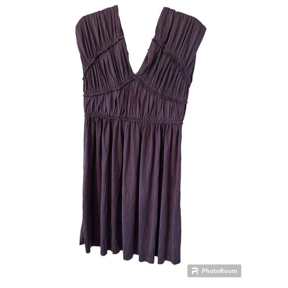 TORY BURCH PLEATED SILK SLEEVELESS MINI DRESS SZ S - Picture 1 of 3